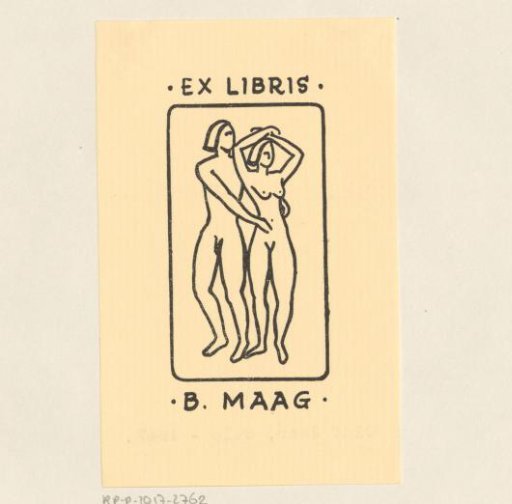 Ex libris of B. Maag