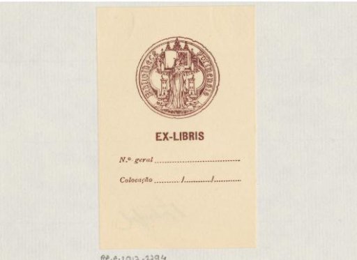 Ex libris of the Biblioteca Pública Municipal do Porto