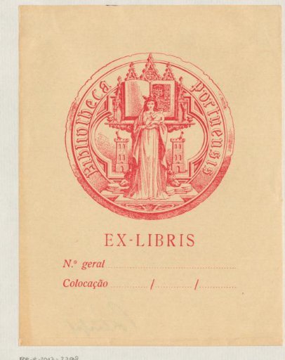 Ex libris of the Biblioteca Pública Municipal do Porto
