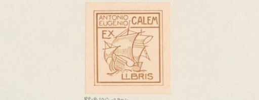 Ex libris of Antonio Eugenio Calem