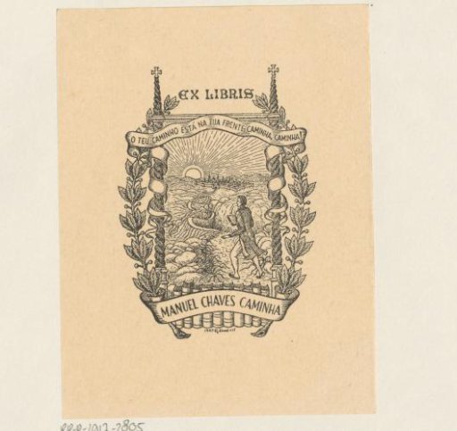 Ex libris of Manuel Chaves Caminha