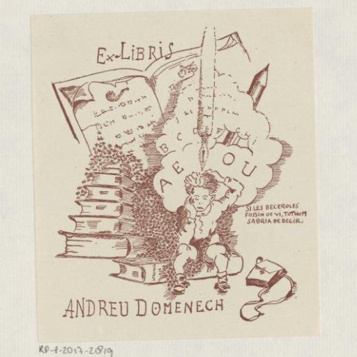 Ex libris of Andreu Domenech