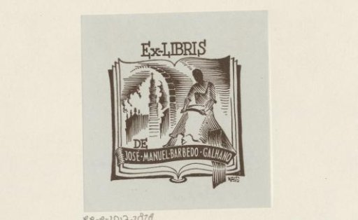 Ex libris of José Manuel Barbedo Galhano