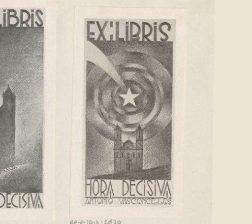 Ex libris of Antonio Vasconcelos