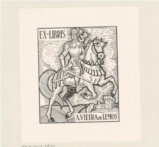 Ex libris of A. Vieira de Lemos
