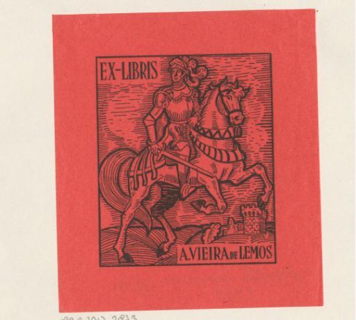 Ex libris of A. Vieira de Lemos