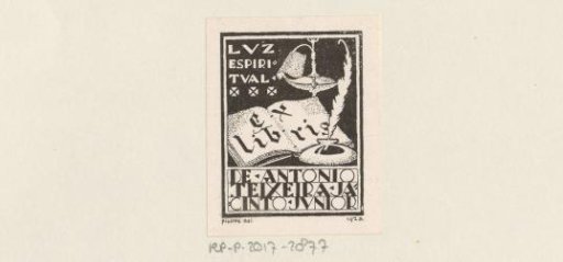 Ex libris of Antonio Teixeira Jacinto junior