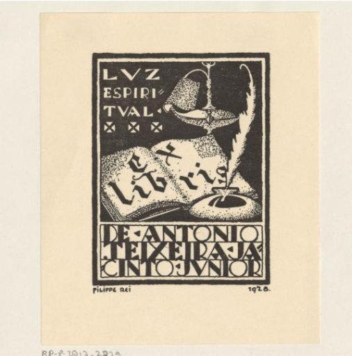 Ex libris of Antonio Teixeira Jacinto junior
