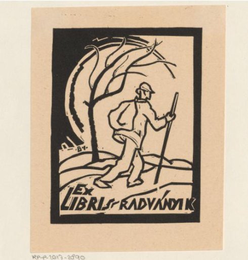 Ex libris of Radványi K.