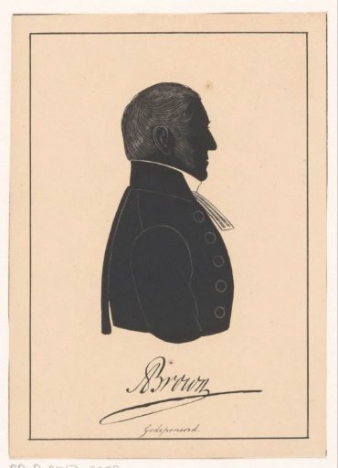 Silhouette portrait of Alef Brown