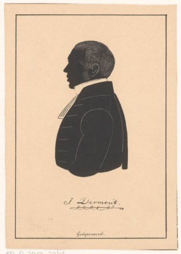 Silhouette portrait of Isaac Johannes Dermout