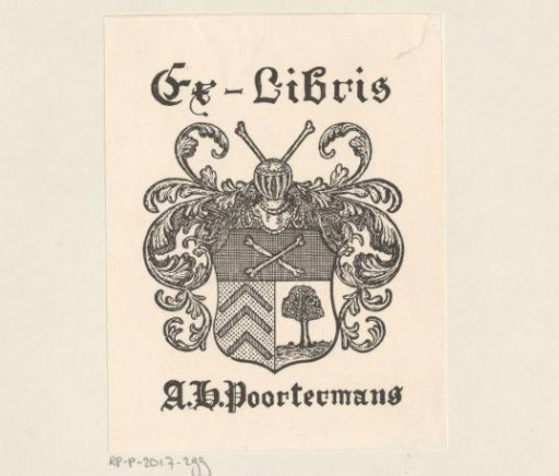 Ex libris of A.H. Poortermans