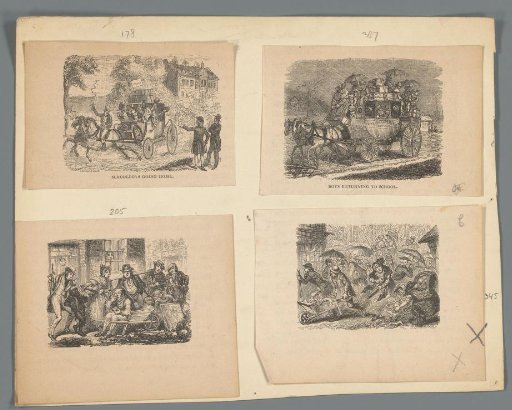 Four illustrations from: Peter Parley's Tales About Christmas