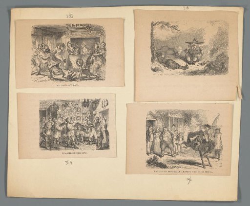 Four illustrations from: Peter Parley's Tales About Christmas