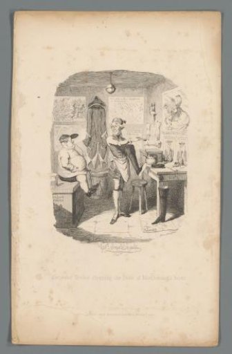 Sergeant Scales cleaning Marlborough's boots