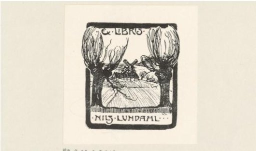 Ex libris of Nils Lundahl