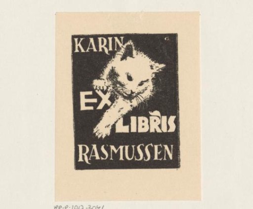 Ex libris of Karin Rasmussen