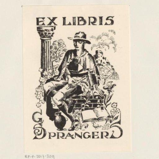 Ex libris of G.J. Sprangers