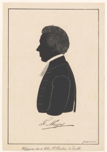 Silhouette portrait of F. Meyjes