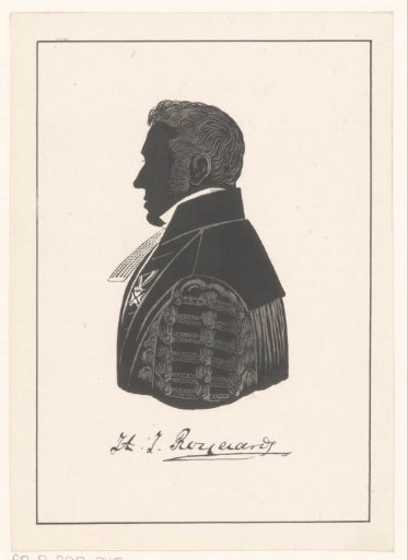 Silhouette portrait of Herman Johan Royaards