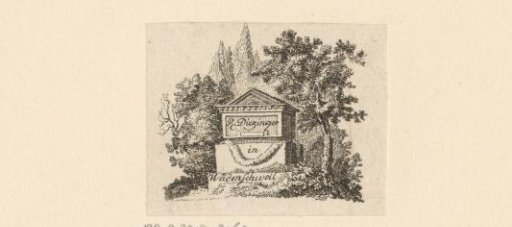 Ex libris of R. Diezinger