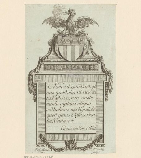 Ex libris of Rudolph Gabriel Manuel