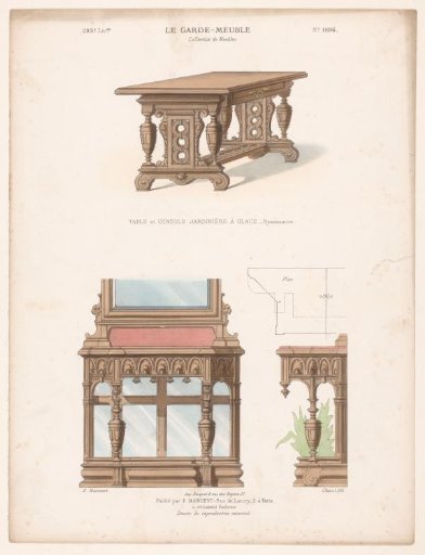 Table and jardinière