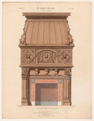 Chimney piece with hood