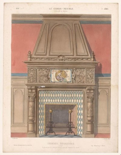 Fireplace with a tableau