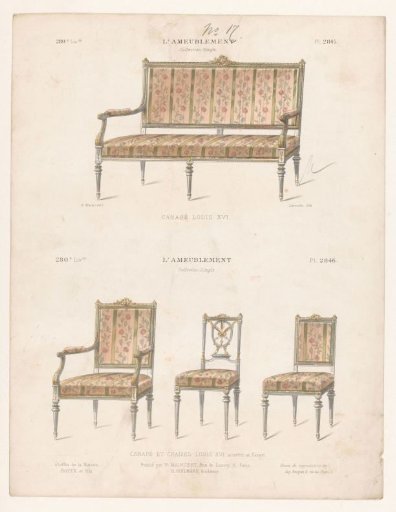 Sofa and three chairs