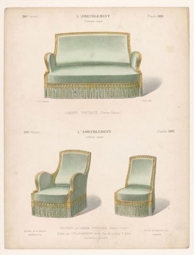 Sofa, armchair, and chair