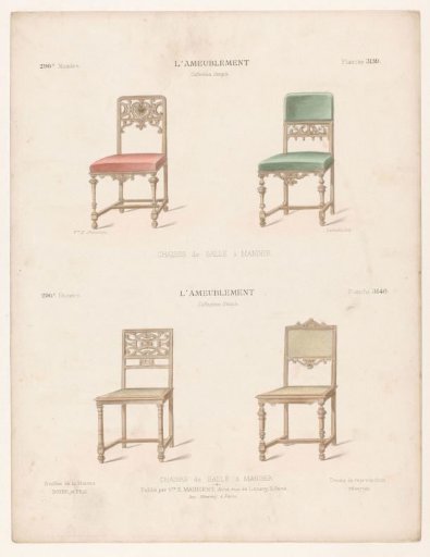 Four dining chairs