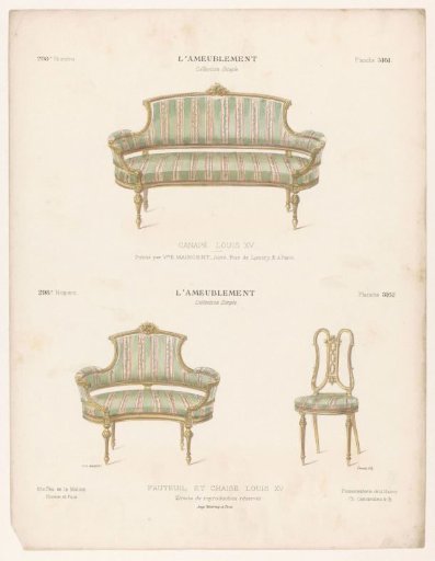 Sofa, armchair and chair