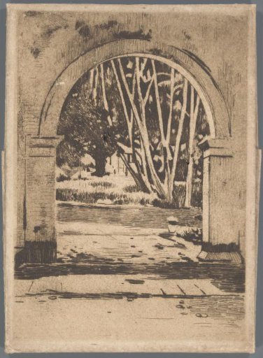 Gate of Hotel Bellevue, Buitenzorg