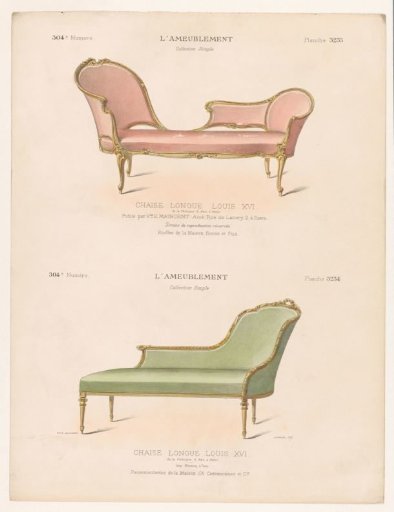 Two chaise longues