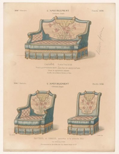 Sofa, armchair and chair