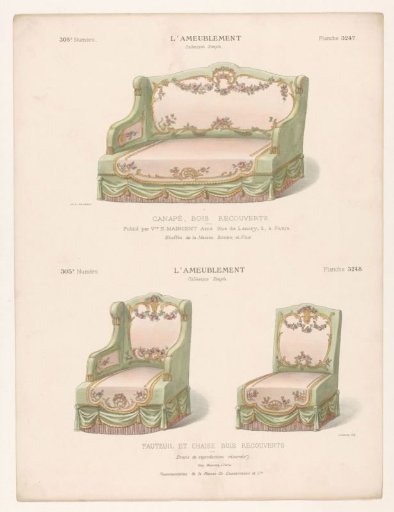Sofa, armchair and chair