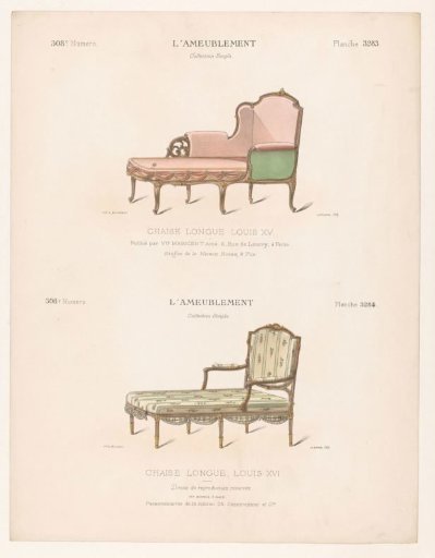 Two chaise longues