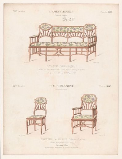 Sofa, armchair, and chair