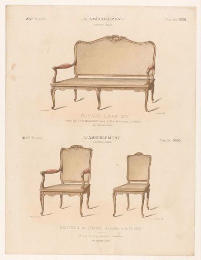 Sofa, armchair, and chair