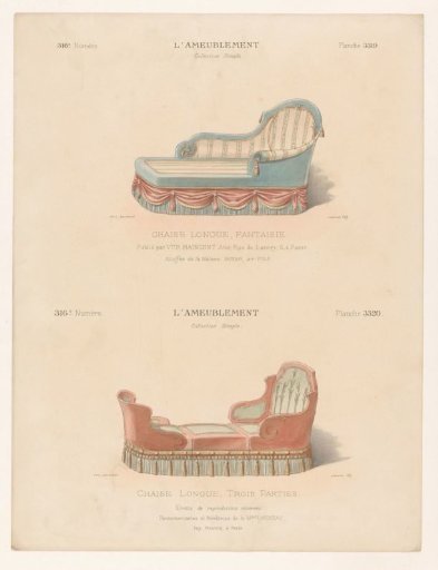 Two chaise longues
