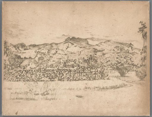 View of the volcano De Kloet, Gambar