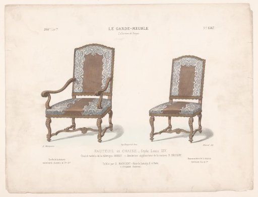 Armchair and chair