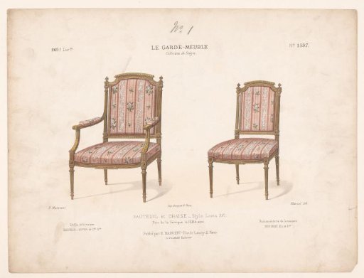 Armchair and chair