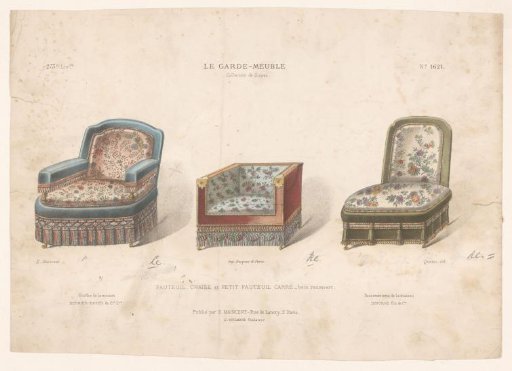 Two armchairs and a chair