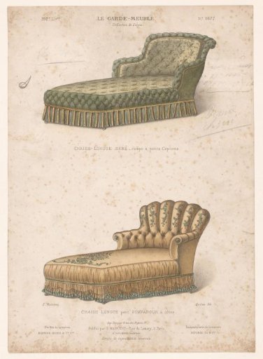 Two chaise longues