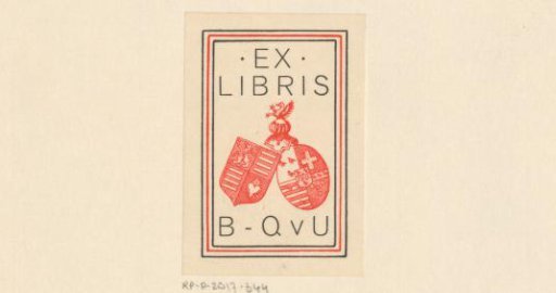 Ex libris of Beels-Quarles van Ufford