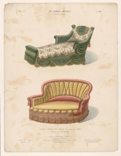 Chaise longue and sofa