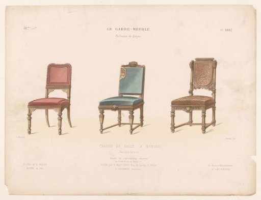 Three dining chairs
