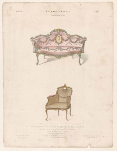 Armchair and sofa